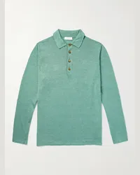 Richard James Polo in lino Verde