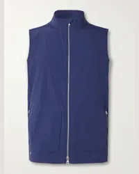 Peter Millar Gilet da golf in shell Contour Blu