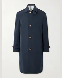 Brunello Cucinelli Cappotto in shell Blu