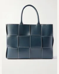 Bottega Veneta Tote bag in pelle con motivo Intrecciato Mini Arco Blu