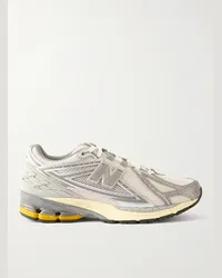 New Balance Sneakers in materiale sintetico metallizzato e mesh con finiture in gomma 1906R Grigio