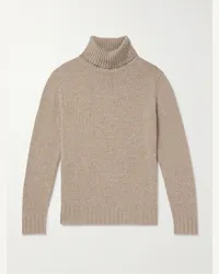 ALLUDE Pullover a collo alto in cashmere Marrone