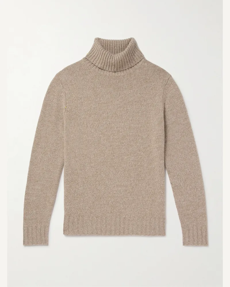 ALLUDE Pullover a collo alto in cashmere Marrone