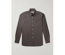Camicia oversize in voile di cotone con collo button-down Borrowed