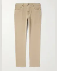 Faherty Pantaloni slim-fit in jersey di misto cotone Neutri