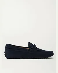 TOD'S Mocassini in pelle scamosciata Gommino Blu