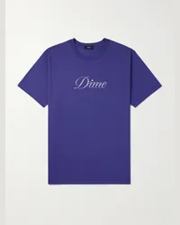 Dime T-shirt in jersey di cotone con logo Icy Blu