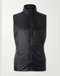 ON Running Gilet slim-fit in mesh e ripstop riciclato Weather Nero