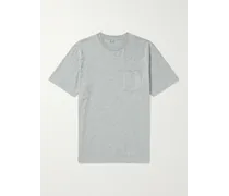 T-shirt in jersey di cotone tinta in capo Pocket