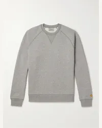 Carhartt WIP Felpa in jersey di misto cotone Chase Grigio