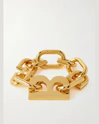 Balenciaga Gold-Tone Chain Bracelet Oro