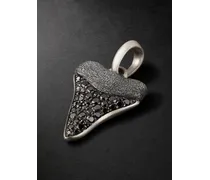Pendente in argento con diamanti Shark Tooth