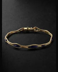 Fernando Jorge Bracciale in oro 18 carati con lapislazzuli Fluid Blu