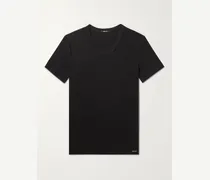 T-shirt slim-fit in jersey di cotone stretch