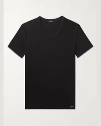 Tom Ford T-shirt slim-fit in jersey di cotone stretch Nero