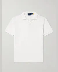 Ralph Lauren Polo in misto cotone piqué con logo ricamato Bianco