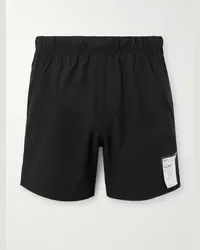 Satisfy Shorts a gamba dritta in PeaceShell™ con logo applicato Nero