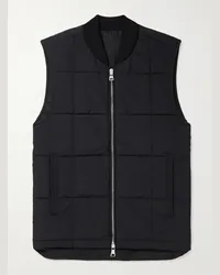 MR P. Gilet trapuntato in shell Nero