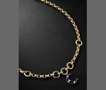 Gold Lapis Lazuli Necklace