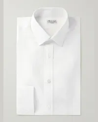 Charvet Camicia in lino Bianco