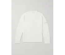Pullover in misto cotone e cashmere con logo applicato Ghost
