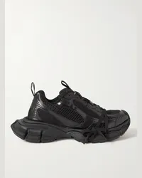 Balenciaga Sneakers in gomma e mesh effetto consumato 3XL Nero