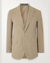 Ralph Lauren Blazer in cotone seersucker a quadri Neutri