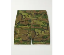 Shorts in cotone ripstop con stampa camouflage Piece