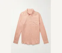 Camicia in lino con collo button-down Ivy