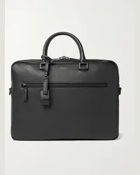 Saint Laurent Sac de Jour Full-Grain Leather Briefcase Nero