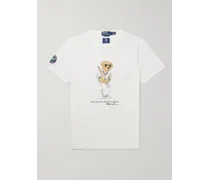 Wimbledon T-shirt in jersey di cotone riciclato con logo