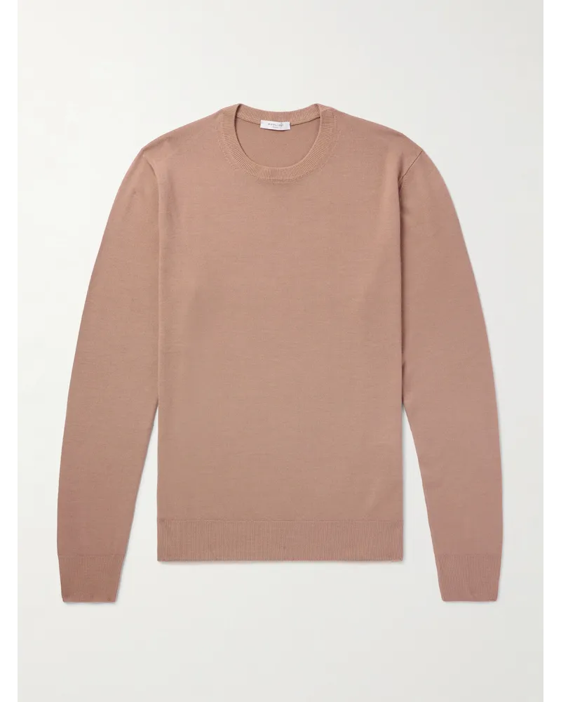 Boglioli Pullover slim-fit in lana vergine Rosa