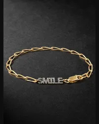 Yvonne Léon Bracciale in oro 18 carati con diamanti Smile Oro