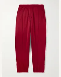 Wales Bonner Pantaloni sportivi in jersey tecnico con righe Essence Rosso