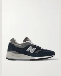 New Balance Sneakers in camoscio, mesh e pelle MiUS 997 Blu