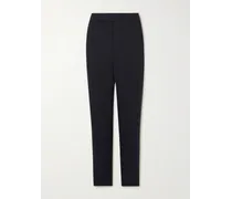 Tapered Wool Tuxedo Trousers