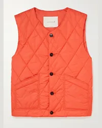 MACKINTOSH Gilet in shell imbottito e trapuntato Arancione