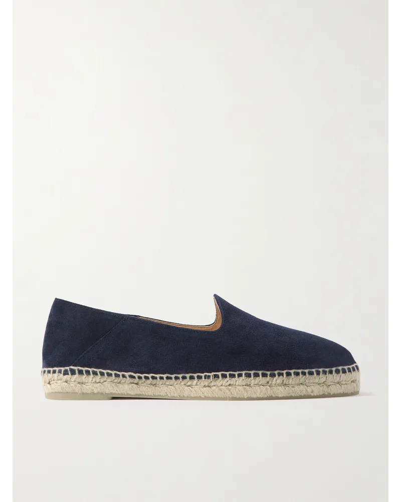 Castañer Espadrillas in camoscio con tallone ripiegabile Blu