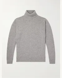 Thom Sweeney Pullover a collo alto in cashmere Grigio