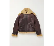 Burberry Giacca in shearling Marrone