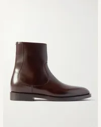 Brunello Cucinelli Stivaletti in pelle Bordeaux