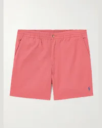 Ralph Lauren Bermuda a gamba dritta in twill di misto cotone Rosa