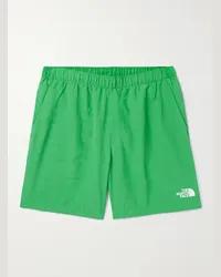 The North Face Shorts a gamba dritta in shell con logo Verde