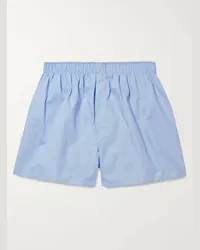 Sunspel Boxer in cotone Blu