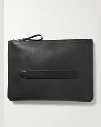 Tom Ford Portadocumenti in pelle zigrinata Buckley Nero