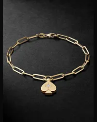 FOUNDRAE Mini Spade Crest Gold Diamond Bracelet Oro