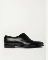 George Cleverley Scarpe Oxford in pelle modello cap toe Charles Nero