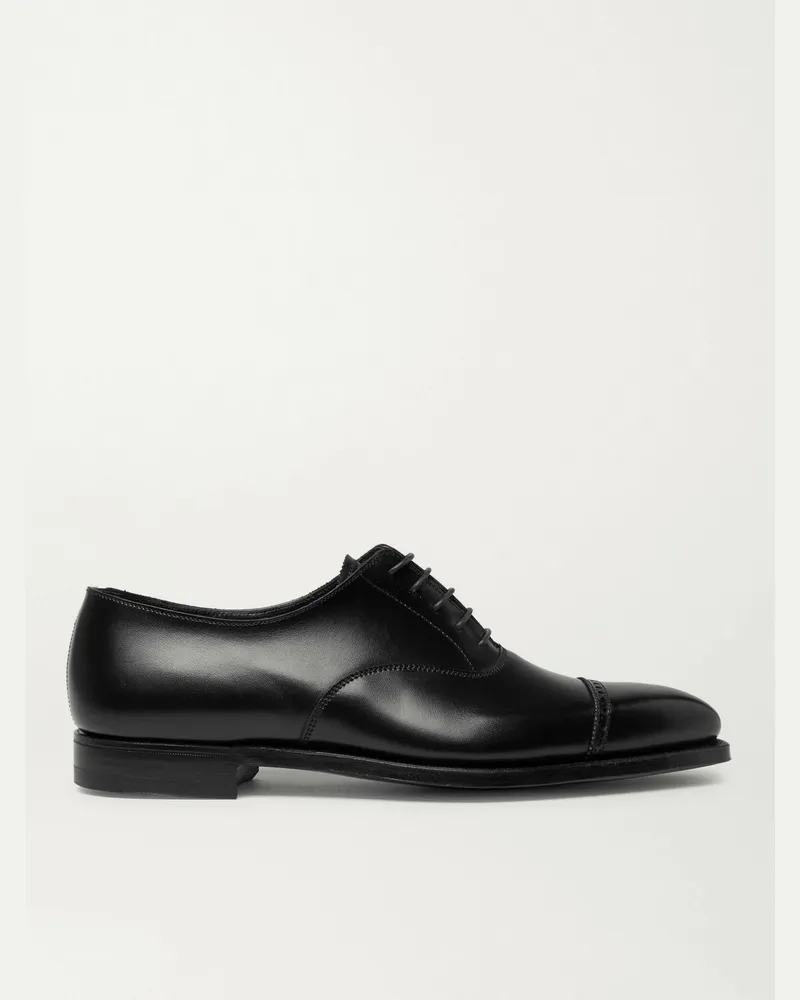 George Cleverley Scarpe Oxford in pelle modello cap toe Charles Nero