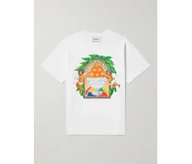 T-shirt in jersey di cotone biologico con logo Triomphe D’Orange