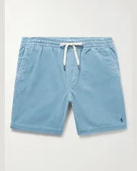 Ralph Lauren Shorts a gamba dritta in velluto a coste di cotone con coulisse Prepster Blu